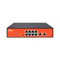 Switch 8FE PoE 120W 250Mts Long range +2GE Uplink no administrable WI-PS210G V4