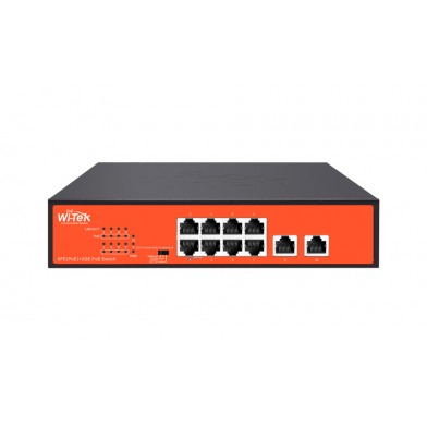 Switch 8FE PoE 120W 250Mts Long range +2GE Uplink no administrable WI-PS210G V4