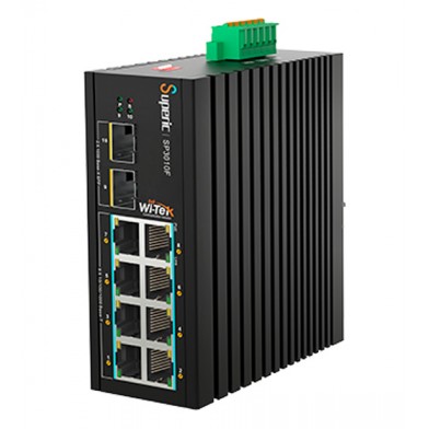 Switch Industrial 8GE PoE 8x30W (240W) + 2SFP no administrable SP3010F