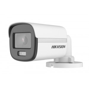 Camara TVI ColorVu 2MP Luz Blanca 20m IP67 DS-2CE10DF0T-PF 2.8MM Hikvision
