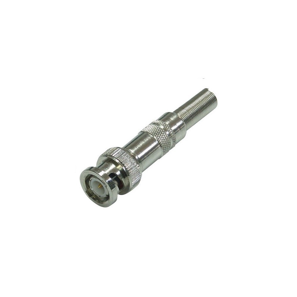 Conector BNC M a RG59 M Metalico