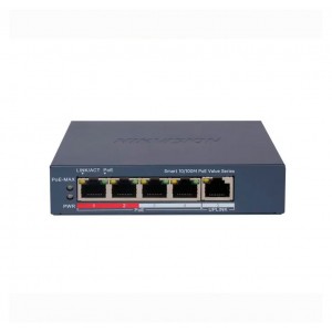 Switch 4FE PoE Smart DS-3E1105P-EI/M Hikvision