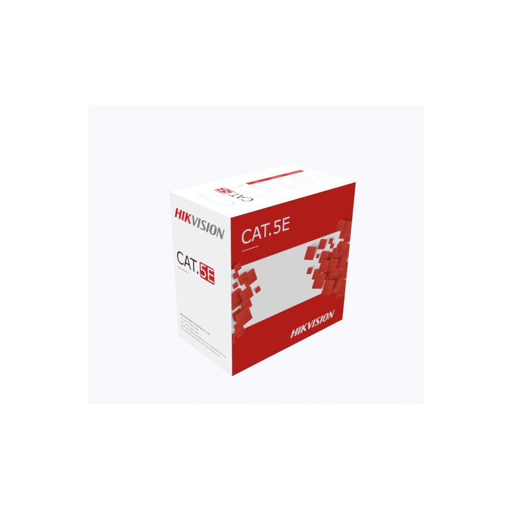 Cable UTP Cat5e Exterior 305m DS-1LN5EO-UU/E Negro Hikvision Cable UTP Cat5e Exterior 305m DS-1LN5EO-UU/E Negro Hikvision