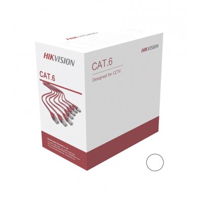 Cable UTP Cat6 CCA Unifilar 305m interior DS-1LN6U-W/CCA Hikvision