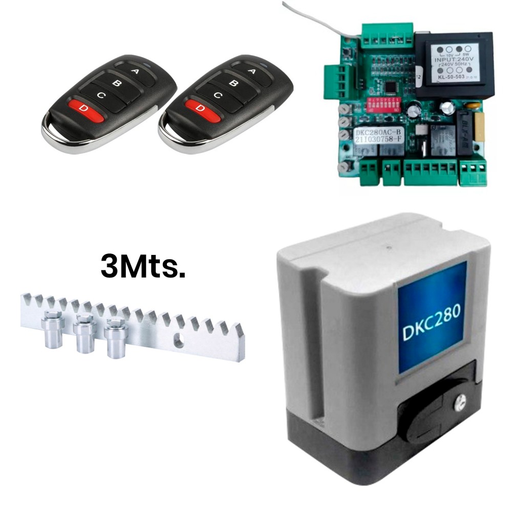 Kit Motor DKC 280 AC (250kg) Residencial, 30 Ciclos/Día XIAN FENG