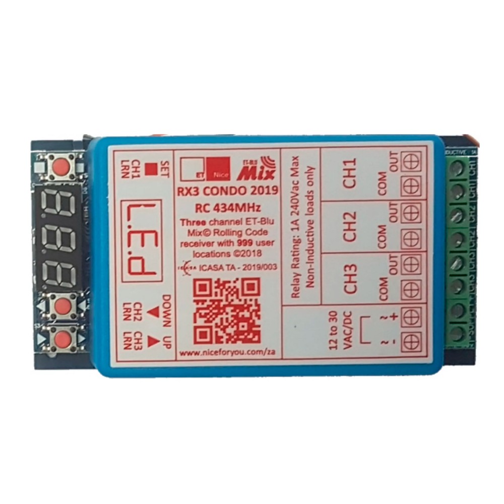 Receptor RX3 RC CONDO ETSYSTEM Receptor RX3 RC CONDO ETSYSTEM
