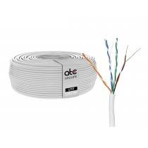 Cable UTP Cat5e CCA Blanco 100MT PVC 0.48MM ATCS