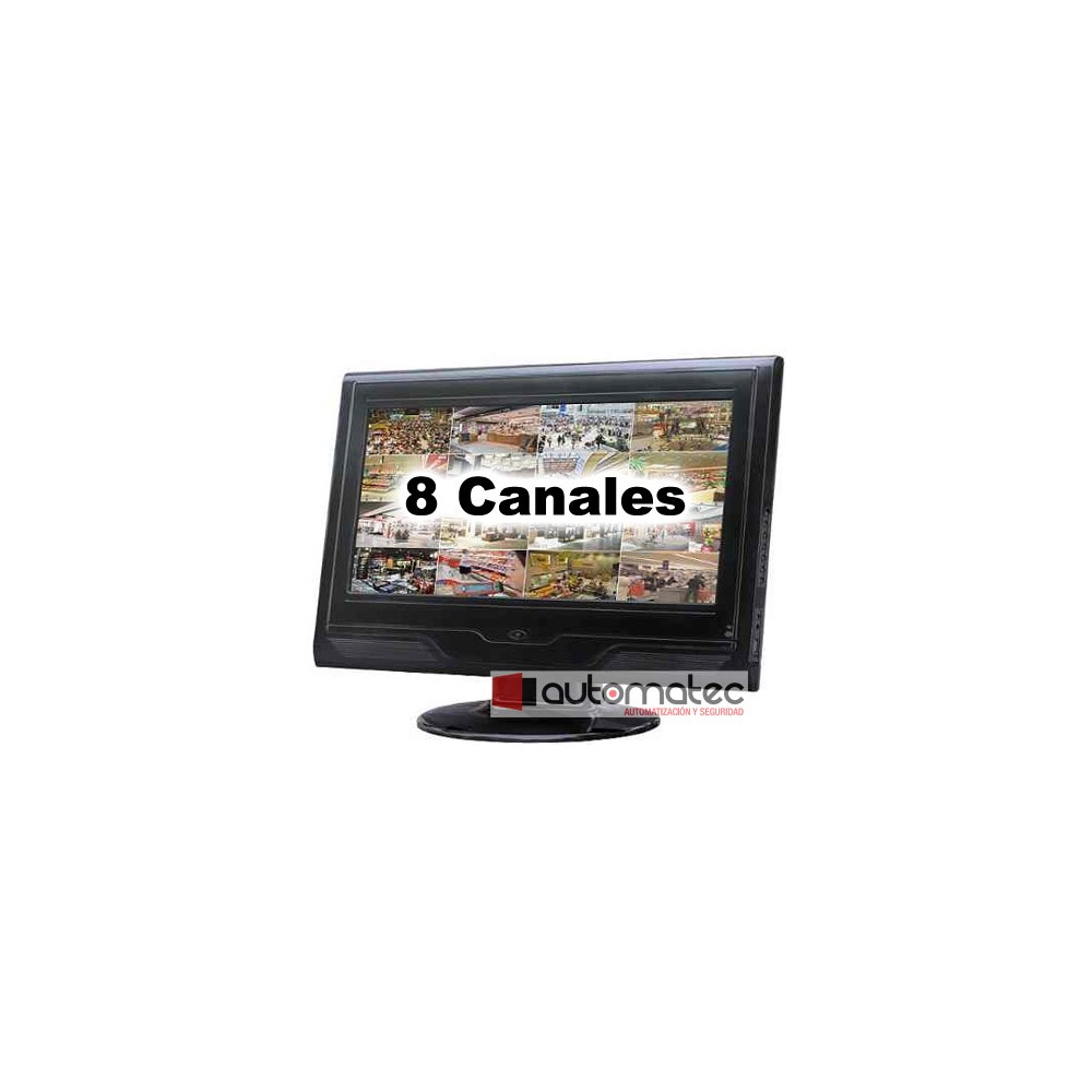 REMATE - Todo en uno LCD (19") + DVR H264, 8 CH, Lumibox