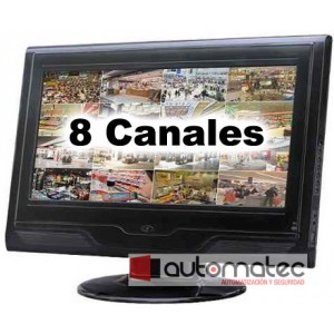 REMATE - Todo en uno LCD (19") + DVR H264, 8 CH, Lumibox