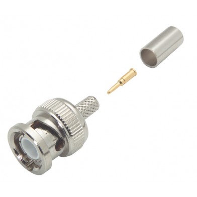 Conector BNC M Crimp. RG59 ATC