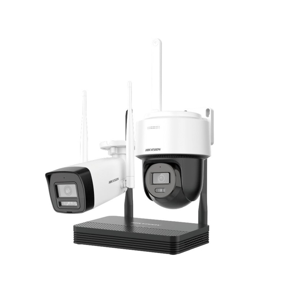KIT NVS + Camara + PT 4MP WiFi IR30M DS-J142I/NKS424W03H Hikvision KIT NVS + Camara + PT 4MP WiFi IR30M DS-J142I/NKS424W03H Hikvision