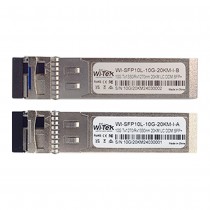 Modulo SFP Bidi 10 Gbps SM TX1310nm/RX1550nm 20Km (par) LC WI-SFP10L-10G-20KM-I Wi-Tek