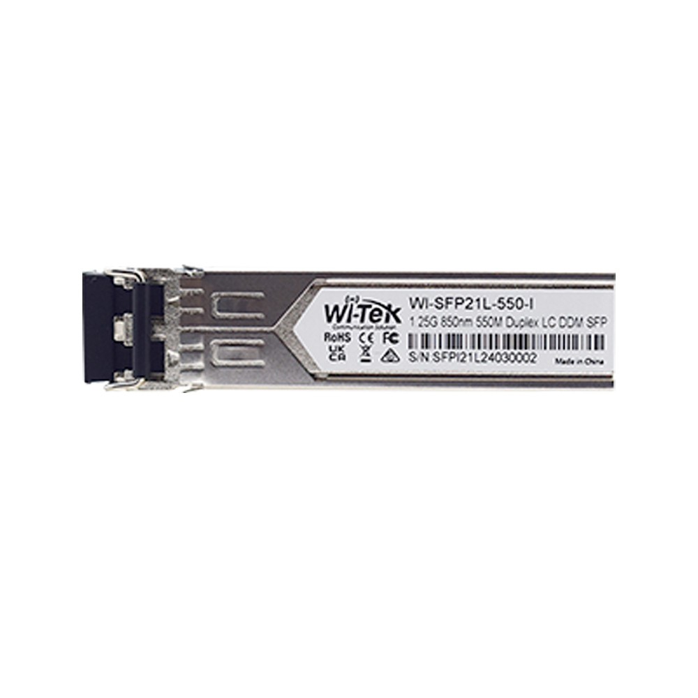 Modulo SFP 1.25 Gbps MM 850nm 550Mts LC WI-SFP21L-550-I Wi-Tek Modulo SFP 1.25 Gbps MM 850nm 550Mts LC WI-SFP21L-550-I Wi-Tek