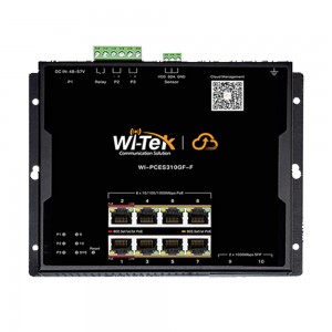 Switch Industrial Plano Inteligente Cloud 8GE PoE + 2SFP WI-PCES310GF-F Wi-Tek