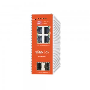 Switch Industrial 4GE 4X30W (120W) + 2SFP Administrable L2 Cloud WI-PCMS306GF-I Wi-Tek