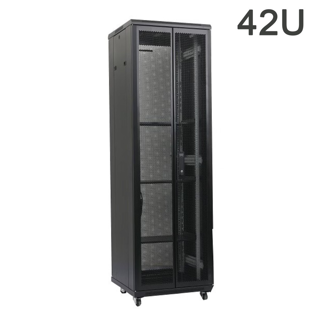 Gabinete Autosoportado Negro Armable 42U 600x600 ATC Gabinete Autosoportado Negro Armable 42U 600x600 ATC