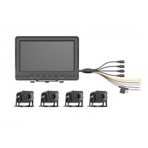 KIT DVR Movil 4Ch con Monitor y 4 Camaras 1080P AE-VD2501A-A/P Hikvision