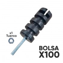 Aislador de Paso Circular 3/16 c/ 1 Tuerca