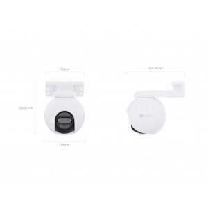 Camara PT H80x WiFi 4K Doble Lente CS-H80x-R100-8G82WKFL Ezviz