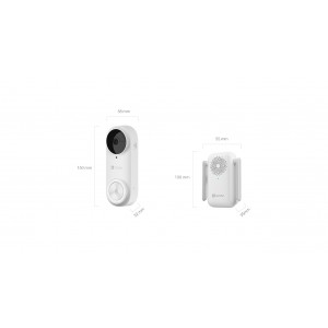 Kit Video Portero 2K Con Bateria IA IR5M CS-DB2 (3MP) Ezviz