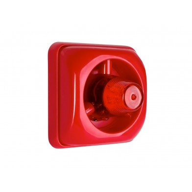 Sirena y Luz Estroboscopica Roja para sistemas de incendio ATC