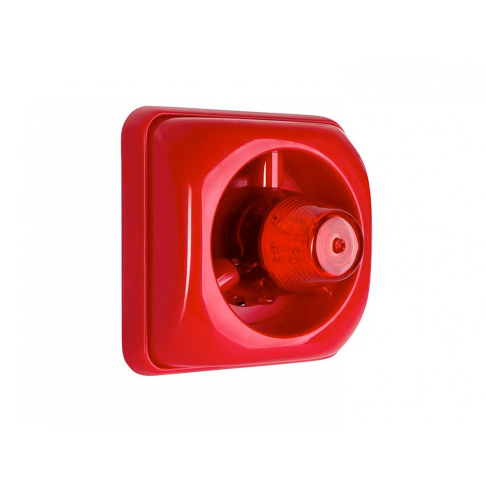 Sirena y Luz Estroboscopica Roja para sistemas de incendio ATC Sirena y Luz Estroboscopica Roja para sistemas de incendio ATC
