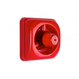 Sirena y Luz Estroboscopica Roja para sistemas de incendio ATC
