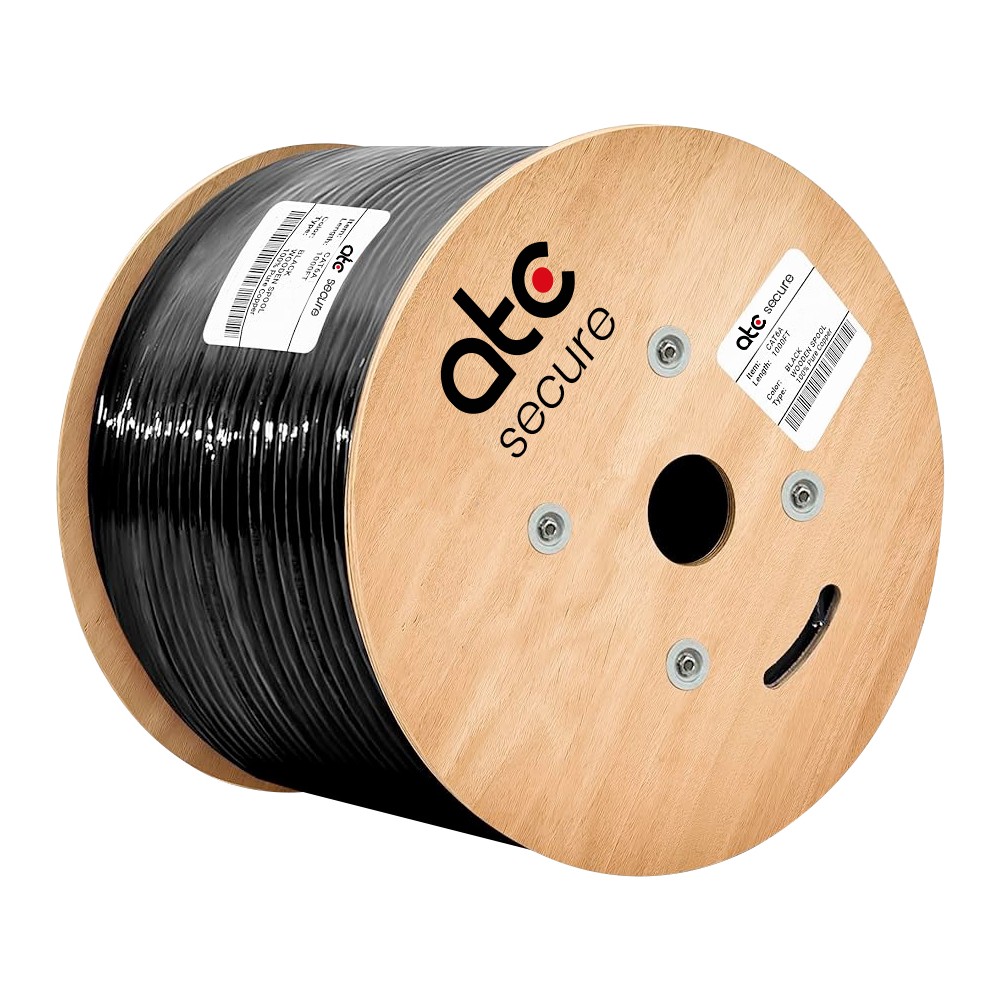ATCS CABLE UTP CAT 6 EXTERIOR NEGRO x 305 MT/drum ATCS CABLE UTP CAT 6 EXTERIOR NEGRO x 305 MT/drum