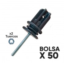 Bolsa x50 Tensor Templado 1/4 c/2 Tuercas ATC