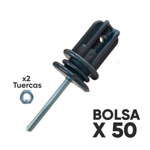 Bolsa x50 Tensor Templado 1/4 c/2 Tuercas ATC