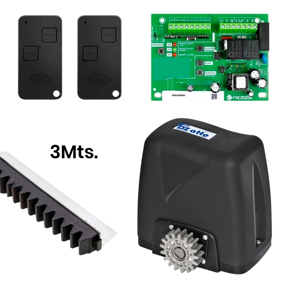 Kit Motor DZ ATTO 36 TURBO (300kg) con Central 10 Ciclos/Hora 17m/min. (uso residencial) ROSSI Kit Motor DZ ATTO 36 TURBO (300kg) con Central 10 Ciclos/Hora 17m/min. (uso residencial) ROSSI