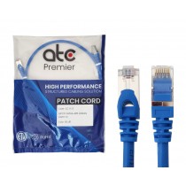 ATC PREMIER CORD CAT 6A U/FTP 1 MT AZUL LSZH ZPF6AHF-IB