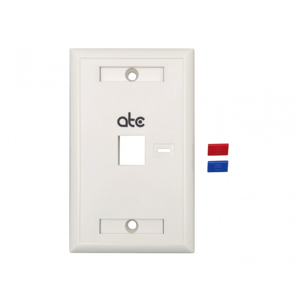 ATC PREMIER FACE PLATE 1 PUESTO BLANCO ZWGB1FM ATC PREMIER FACE PLATE 1 PUESTO BLANCO ZWGB1FM