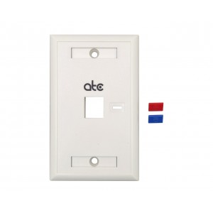 ATC PREMIER FACE PLATE 1 PUESTO BLANCO ZWGB1FM