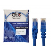 ATC PREMIER CORD CAT 6 x 1 MT AZUL LSZH ZPU6HF-IB-T