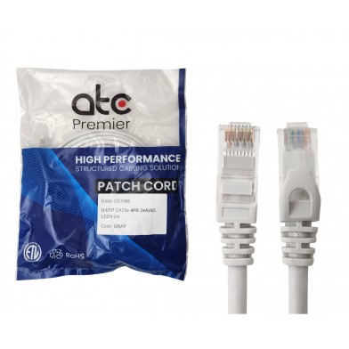 ATC PREMIER CORD CAT 5E x 6 MT GRIS