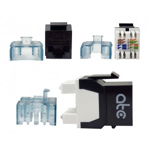ATC PREMIER MODULO RJ45 CAT 6 NEGRO ZK6SU1802