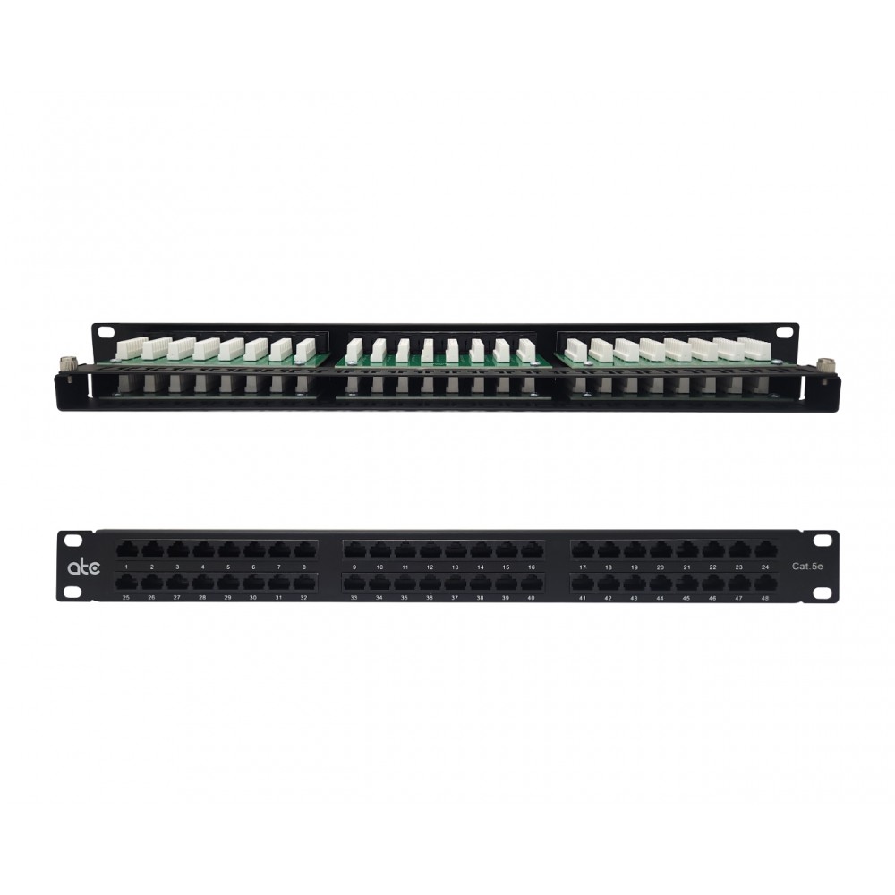 ATC PREMIER PATCH PANEL 48P CAT 5E ATC PREMIER PATCH PANEL 48P CAT 5E
