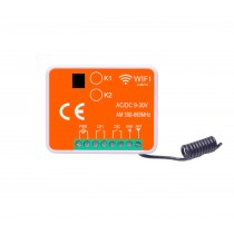 Receptor RF y Controlador WiFi 2 Canales Tuya APP