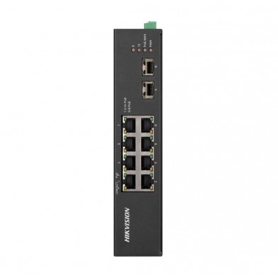 Switch 8GE PoE + 2 SFP Metalico DS-3T0510HP-E/HS Hikvision