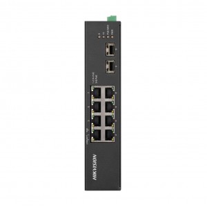 Switch 8GE PoE + 2 SFP Metalico DS-3T0510HP-E/HS Hikvision