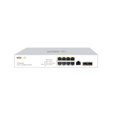 Switch 8GE PoE 140W + 2SFP administrable L2 Cloud WI-PCMS310GF V2 Wi-Tek