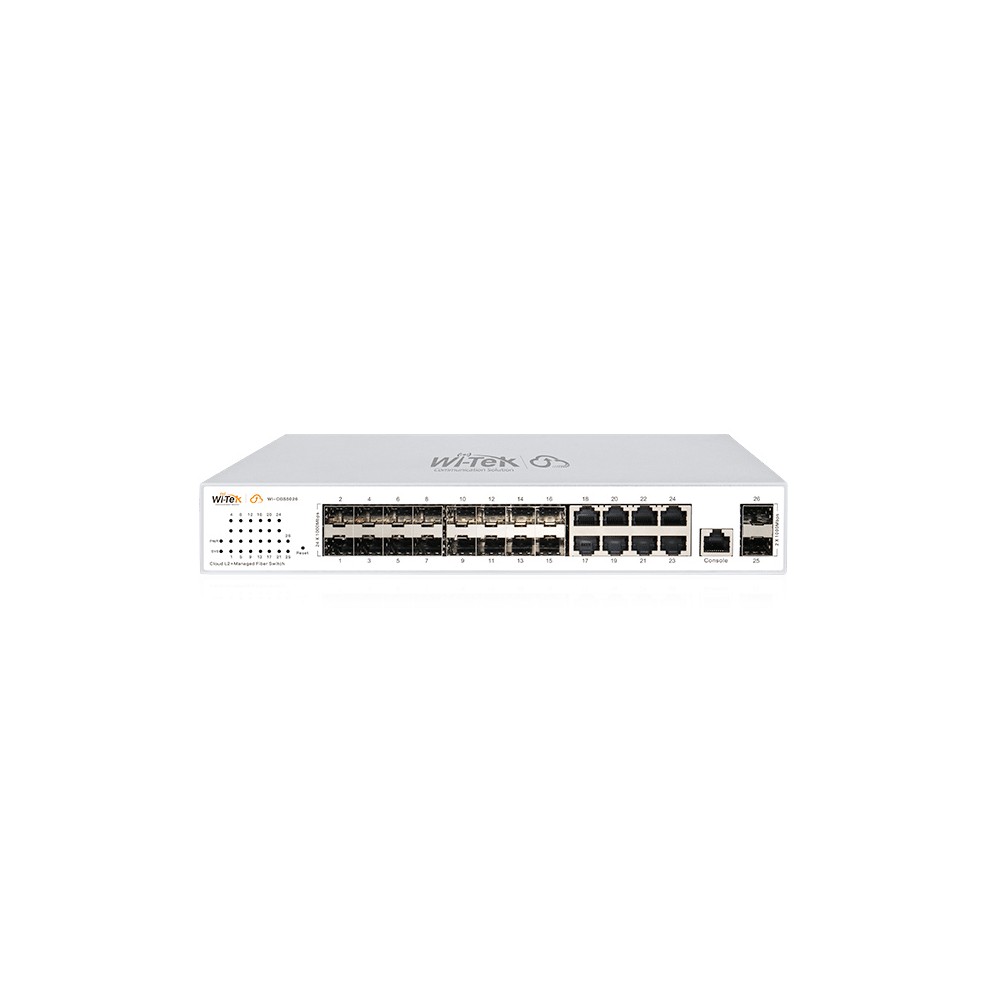 Switch 18SFP + 8GE Administrable L2 Cloud WI-CGS5026 V2 Wi-Tek Switch 18SFP + 8GE Administrable L2 Cloud WI-CGS5026 V2 Wi-Tek