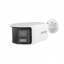 Camara TVI 3K Luz 40m Smart Hybrid Light DUAL LENS 180° ColorVU IP67 130dB WDR  Audio Mic DS-2CE12KF3TP-DLS(180°) Hikvision