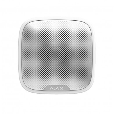 Ajax StreetSiren WH Sirena Inalambrica 113dB Exterior + Led