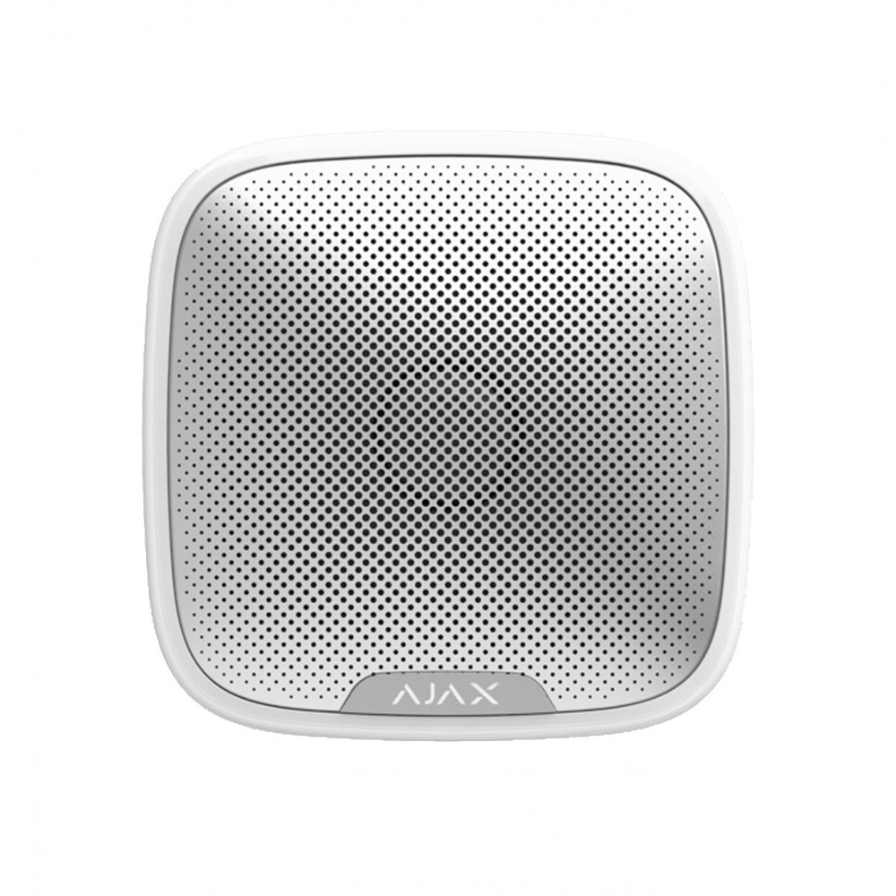 Ajax StreetSiren WH Sirena Inalambrica 113dB Exterior + Led