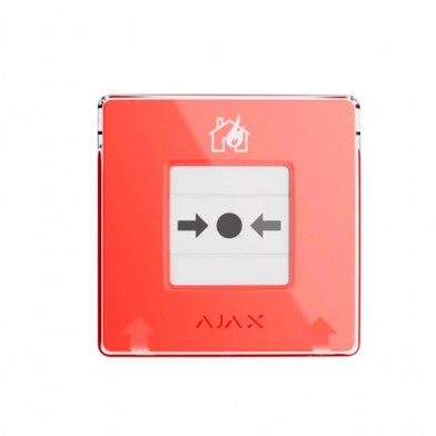 Ajax Manual Call Point (Rojo) Boton Inalambrico Alarma Incendio