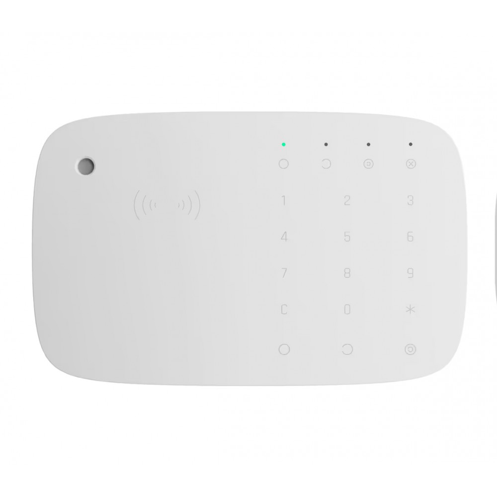 Ajax Keypad Combi WH Teclado Inalambrico tactil con sirena integrada + Lector Proximidad Pass/Tag Ajax Keypad Combi WH Teclado Inalambrico tactil con sirena integrada + Lector Proximidad Pass/Tag