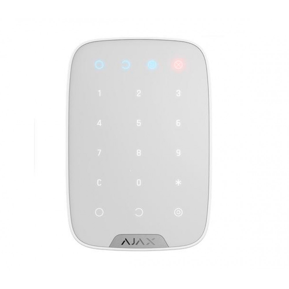 Ajax Keypad WH Teclado Inalambrico tactil Ajax Keypad WH Teclado Inalambrico tactil