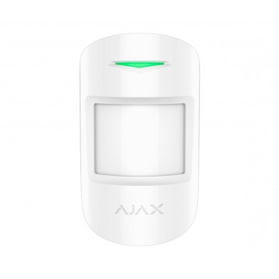 Ajax MotionProtect Plus WH Sensor IR/MICRO Inalambrico de Movimiento 12m PET